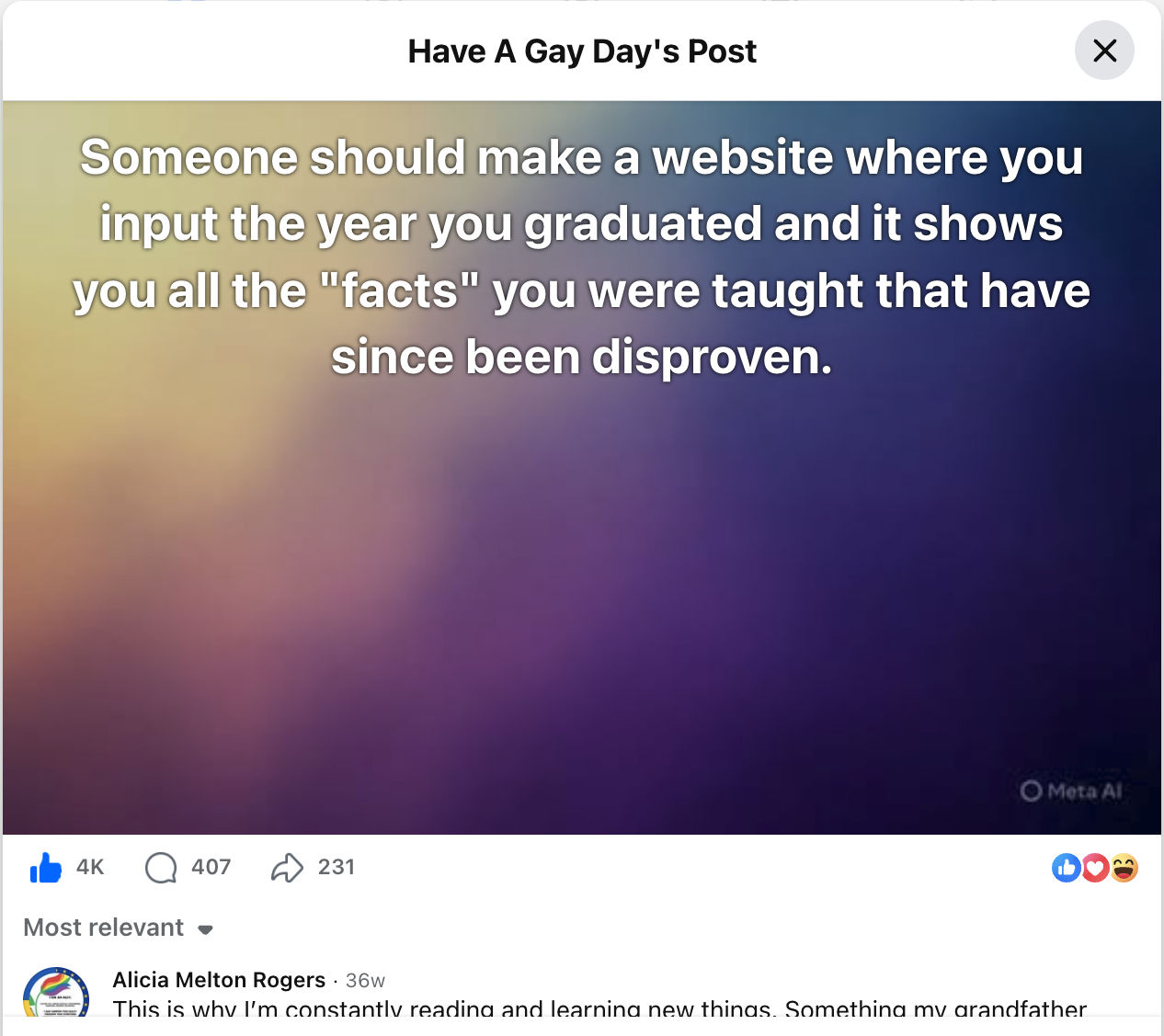 BuzzFeed article about outdated facts